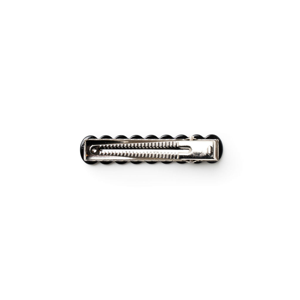 Black - Scalloped Bar Clip
