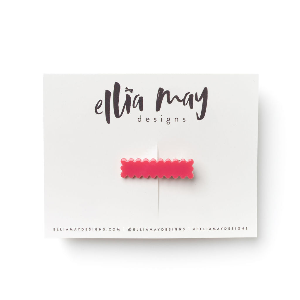 Lipstick - Scalloped Bar Clip