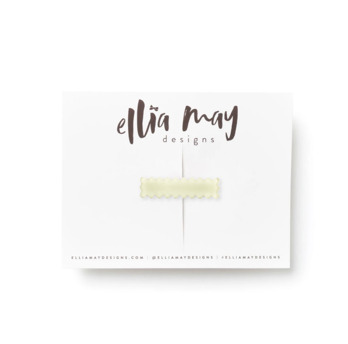 Glow in the Dark - Scalloped Bar Clip