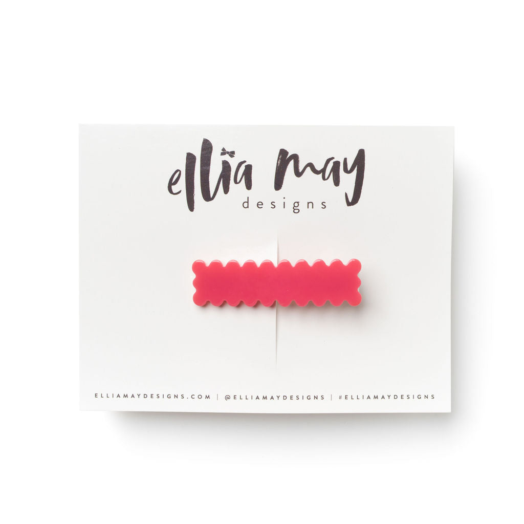 Lipstick - Scalloped Bar Clip