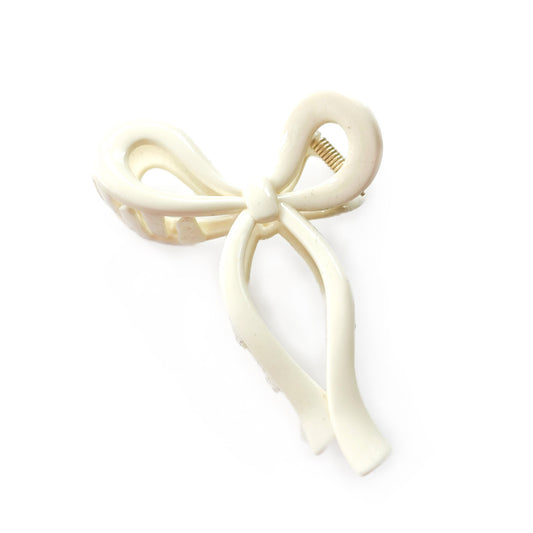 Ivory Bow - Claw Clip