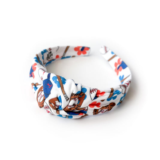 Texas Rangers Flowers - Knot Headband