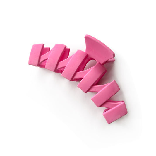 Pink Zig Zag - Claw Clip