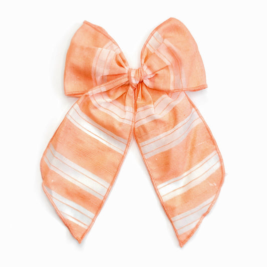 Sheer Peach Stripe - Oversized Fairytale