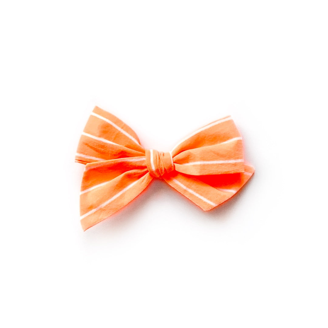 Neon Orange Stripe - Mini Twirl